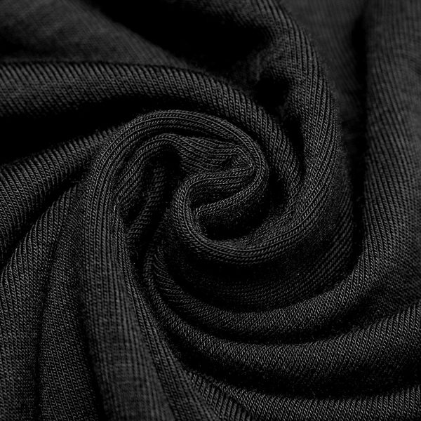 PUNK RAVE Polo Asymétrique à Capuche ‘Morok’ Noir fashion pas cher 14
