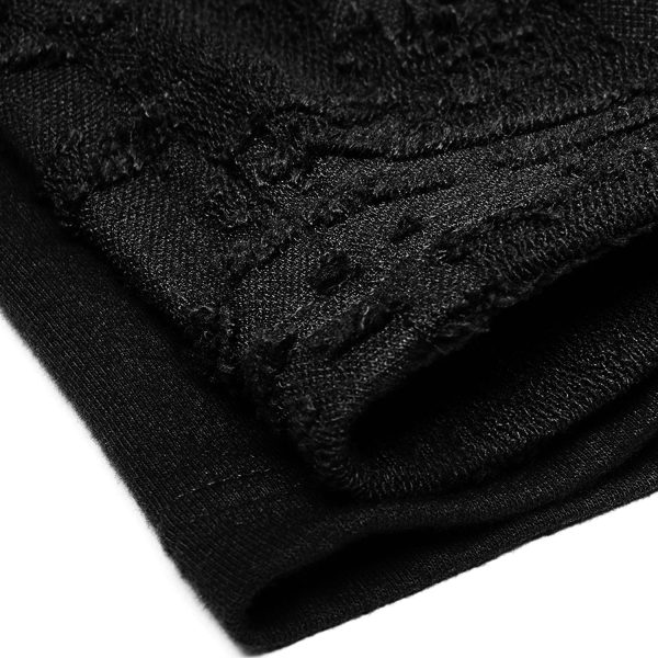 PUNK RAVE Polo Manches Longues ‘Black Plague’ Noir Top ventes 14