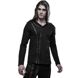 PUNK RAVE Polo Manches Longues ‘Dark Devil’ Noir comparez les prix 19