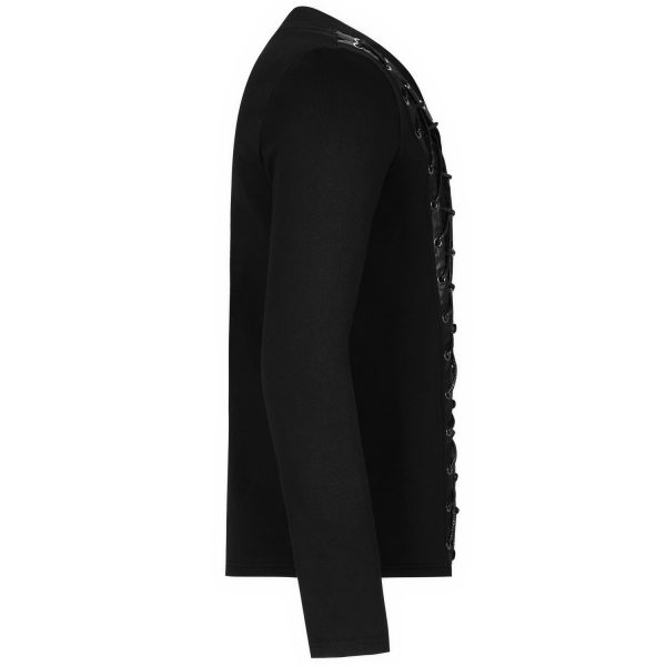 PUNK RAVE Polo Manches Longues ‘Dark Devil’ Noir comparez les prix 12