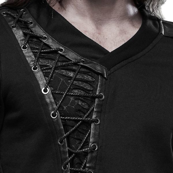 PUNK RAVE Polo Manches Longues ‘Dark Devil’ Noir comparez les prix 13
