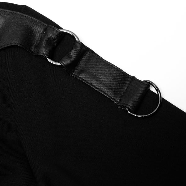 PUNK RAVE Polo Manches Longues ‘Dark Devil’ Noir comparez les prix 15