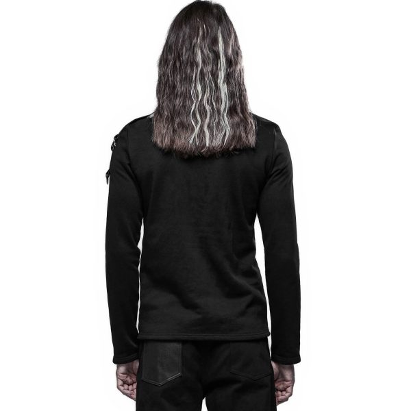 PUNK RAVE Polo Manches Longues ‘Dark Devil’ Noir comparez les prix 4