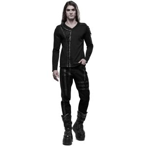 PUNK RAVE Polo Manches Longues ‘Dark Devil’ Noir comparez les prix 25