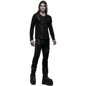 PUNK RAVE Polo Manches Longues ‘Dark Devil’ Noir comparez les prix 27