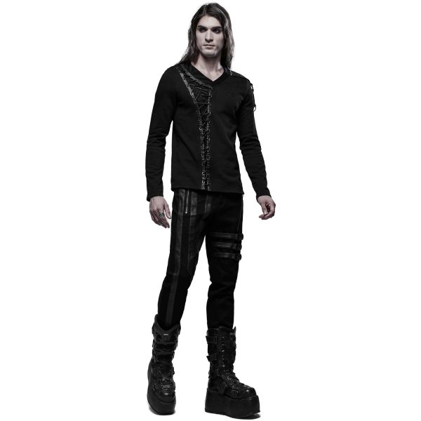 PUNK RAVE Polo Manches Longues ‘Dark Devil’ Noir comparez les prix 7