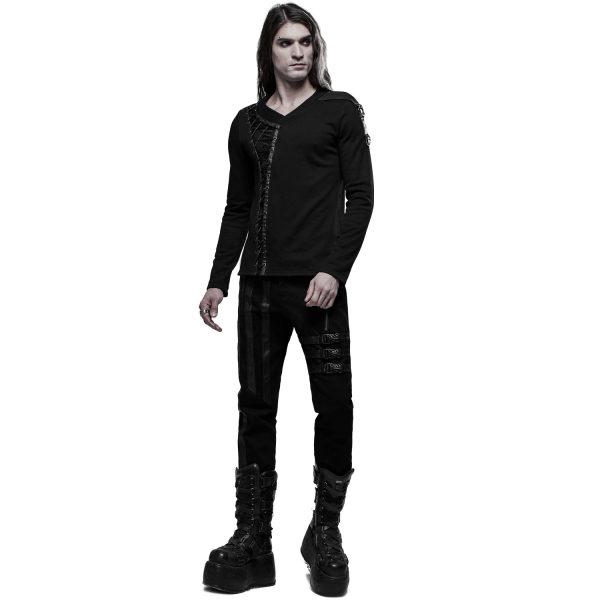 PUNK RAVE Polo Manches Longues ‘Dark Devil’ Noir comparez les prix 8