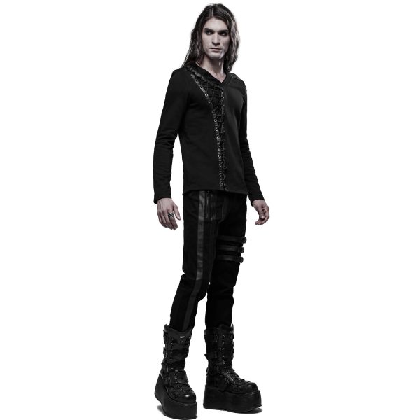 PUNK RAVE Polo Manches Longues ‘Dark Devil’ Noir comparez les prix 9
