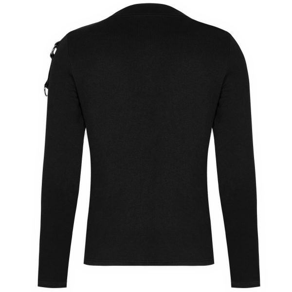 PUNK RAVE Polo Manches Longues ‘Dark Devil’ Noir comparez les prix 11