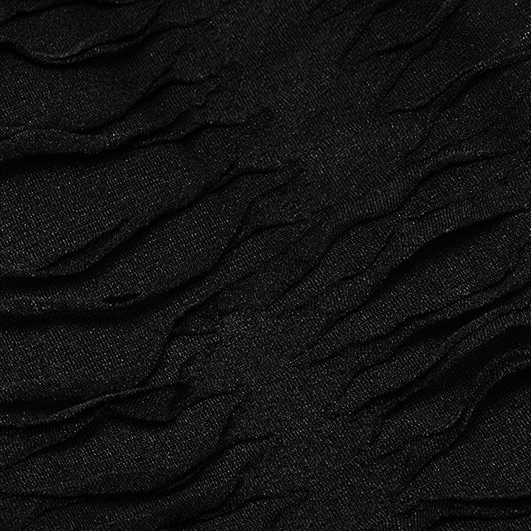 grande qualité PUNK RAVE Polo Manches Longues ‘Nazgul’ Noir 9
