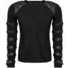 PUNK RAVE Polo Manches Longues ‘Ozgoth’ Noir guranteed de qualité 55