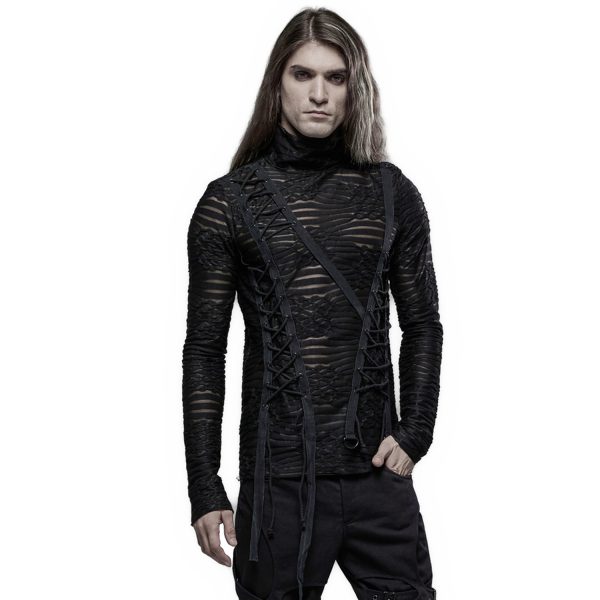 PUNK RAVE Polo Manches Longues ‘The Dark Tower’ Noir Boutique officielle 3