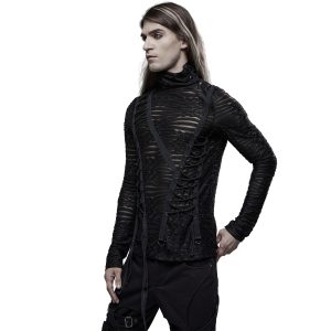 PUNK RAVE Polo Manches Longues ‘The Dark Tower’ Noir Boutique officielle 28