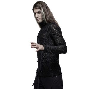 PUNK RAVE Polo Manches Longues ‘The Dark Tower’ Noir Boutique officielle 30