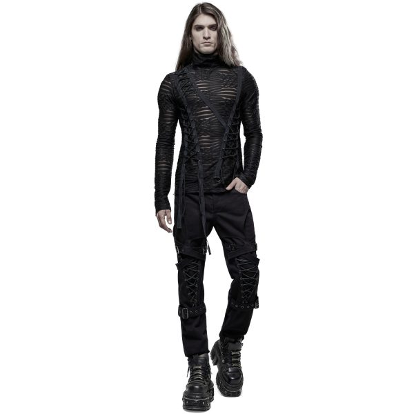 PUNK RAVE Polo Manches Longues ‘The Dark Tower’ Noir Boutique officielle 7