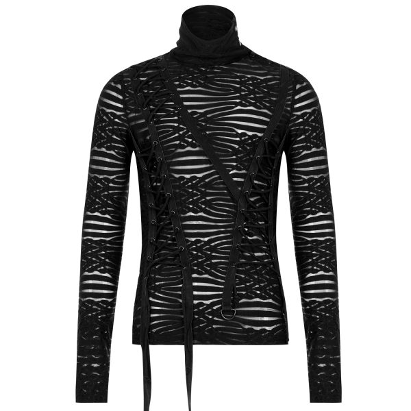 PUNK RAVE Polo Manches Longues ‘The Dark Tower’ Noir Boutique officielle 11