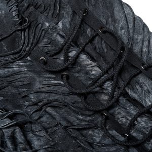 Achat PUNK RAVE Polo Masque ‘Samhain’ Noir Et Bleu 45