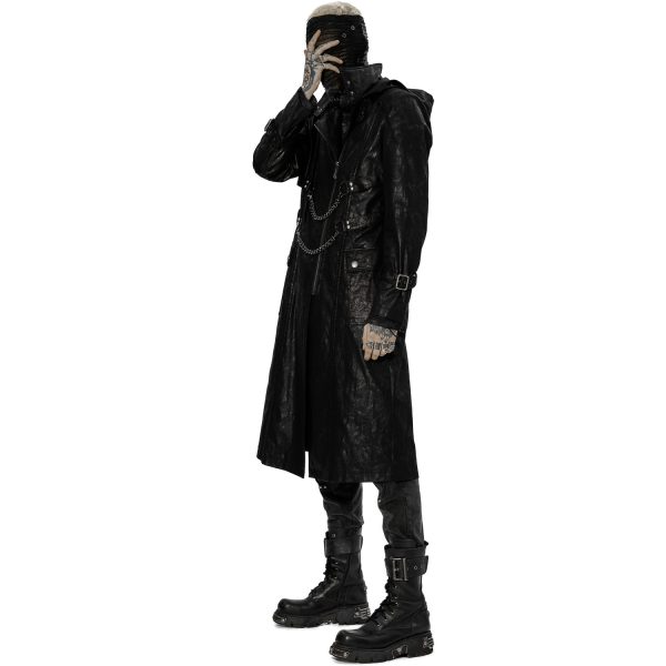 Achat PUNK RAVE Polo Masque ‘Samhain’ Noir Et Bleu 11