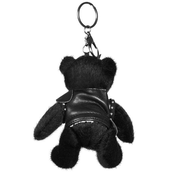 PUNK RAVE Porte-Clés ‘Punk Bear’ Noir garantie de qualité 3