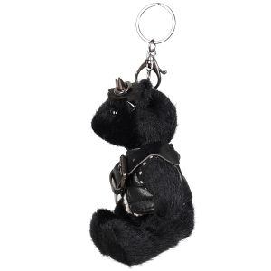 PUNK RAVE Porte-Clés ‘Punk Bear’ Noir garantie de qualité 19