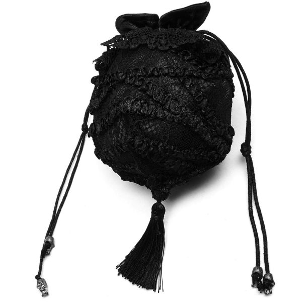 à prix imbattables PUNK RAVE Porte-Monnaie Gothic Lolita ‘Black Fairy’ Noir 1