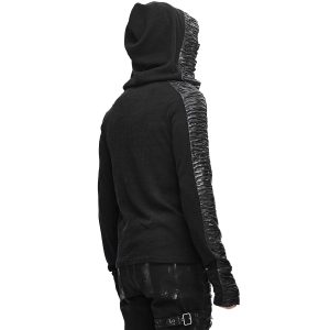 DEVIL FASHION Pull à Capuche ‘Altaïr’ Noir marque pas cher 23