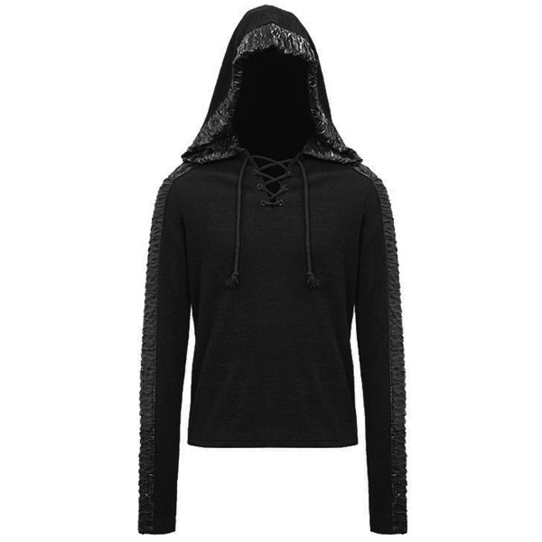 DEVIL FASHION Pull à Capuche ‘Altaïr’ Noir marque pas cher 10