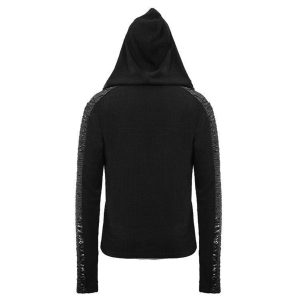 DEVIL FASHION Pull à Capuche ‘Altaïr’ Noir marque pas cher 35