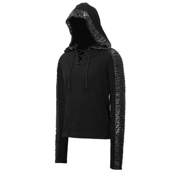 DEVIL FASHION Pull à Capuche ‘Altaïr’ Noir marque pas cher 12