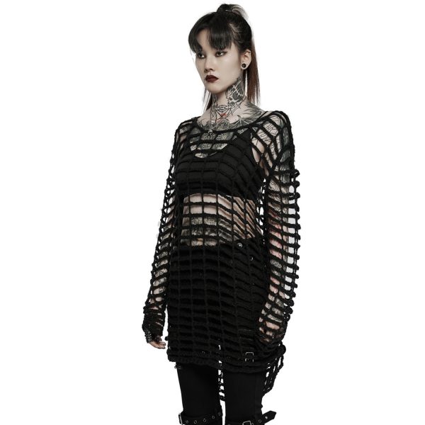 PUNK RAVE Pull Ample ‘Dark Doll’ Noir Paris 5
