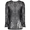 pas cher PUNK RAVE Pull En Mailles ‘Destroy’ Noir 62