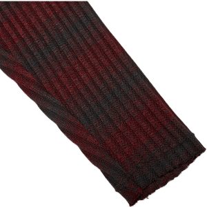 PUNK RAVE Pull ‘Pagan’ Rayé Rouge Et Noir REMISE allant 37