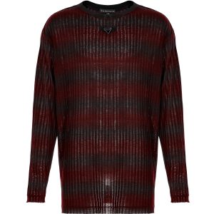 PUNK RAVE Pull ‘Pagan’ Rayé Rouge Et Noir REMISE allant 31