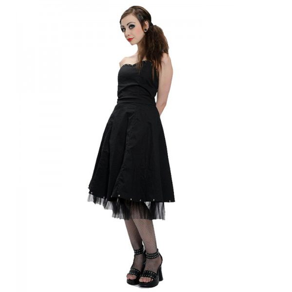 QUEEN OF DARKNESS Robe ‘Are U Ready’ Noire grand choix 3