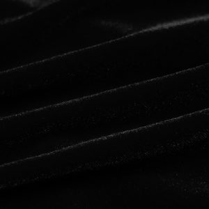 marques de renommée PUNK RAVE Robe Asymétrique ‘Bara’ En Velours Noir 48