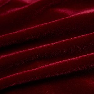 PUNK RAVE Robe Asymétrique ‘Bara’ En Velours Rouge l'unique style 57