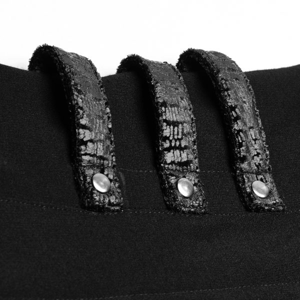 magasin france PUNK RAVE Robe Asymétrique ‘Bestia’ Noire 13