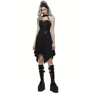 magasin france PUNK RAVE Robe Asymétrique ‘Bestia’ Noire 21