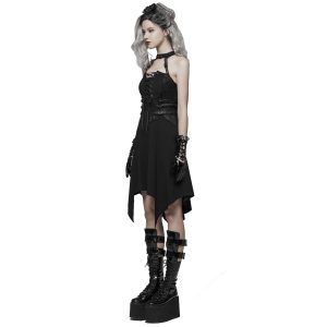 magasin france PUNK RAVE Robe Asymétrique ‘Bestia’ Noire 25