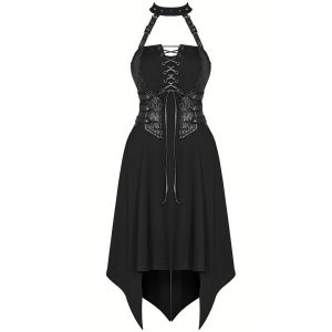 magasin france PUNK RAVE Robe Asymétrique ‘Bestia’ Noire 27
