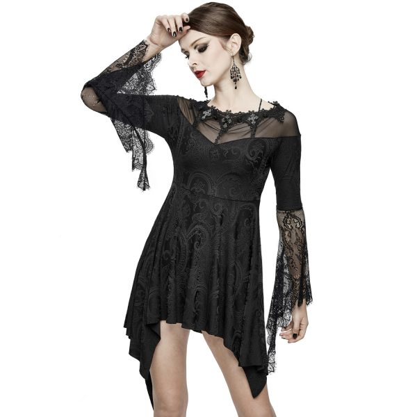 Eva Lady Robe Asymétrique ‘Esmerée’ En Dentelle Et Jacquard… REMISE allant 3