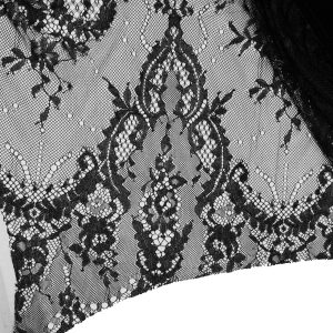 ﻿soldes Eva Lady Robe Asymétrique ‘Fael’ En Dentelle Et Jacquard Noirs 52