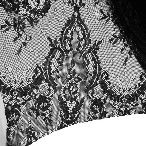 ﻿soldes Eva Lady Robe Asymétrique ‘Fael’ En Dentelle Et Jacquard Noirs 18