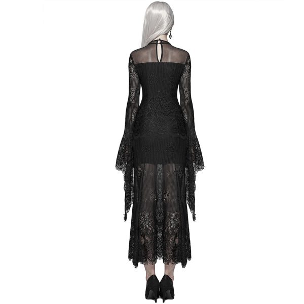 PUNK RAVE Robe ‘Dark Nympha’ Noire Large choix en ligne 4