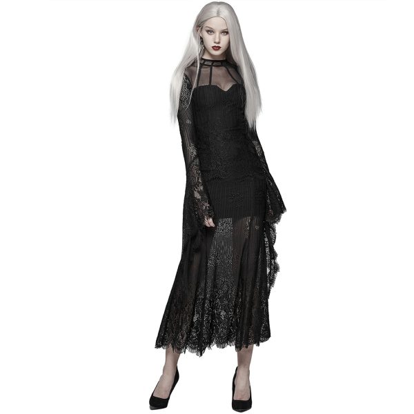 PUNK RAVE Robe ‘Dark Nympha’ Noire Large choix en ligne 5