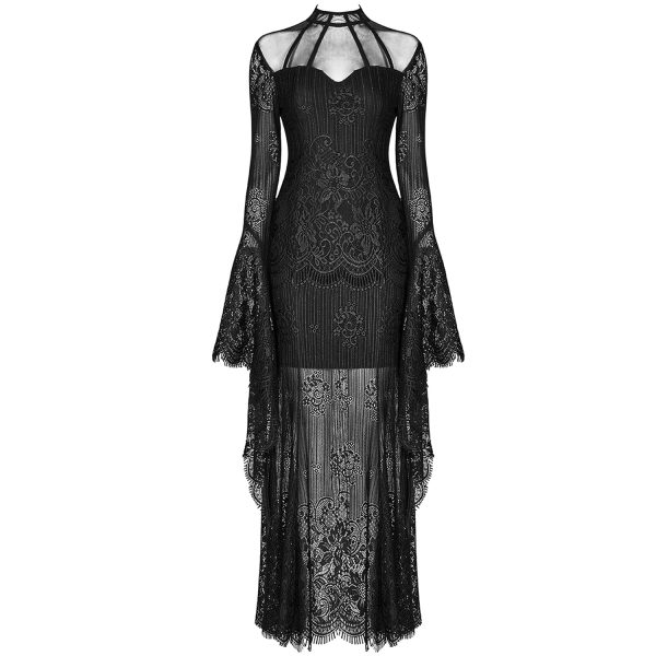 PUNK RAVE Robe ‘Dark Nympha’ Noire Large choix en ligne 1