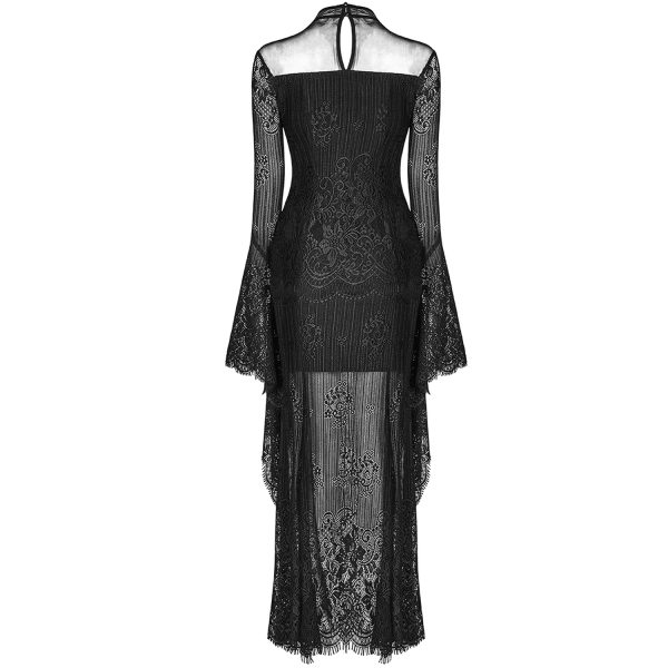PUNK RAVE Robe ‘Dark Nympha’ Noire Large choix en ligne 9