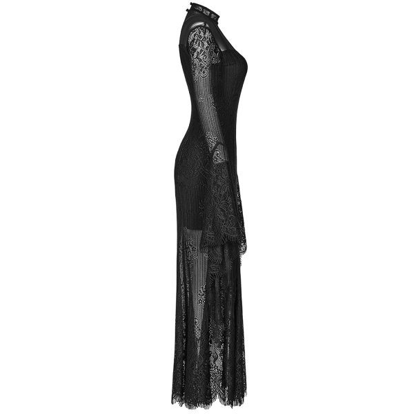 PUNK RAVE Robe ‘Dark Nympha’ Noire Large choix en ligne 10