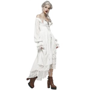achetez pas cher PUNK RAVE Robe ‘Duchess’ Blanche 15