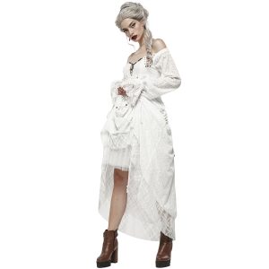 achetez pas cher PUNK RAVE Robe ‘Duchess’ Blanche 19